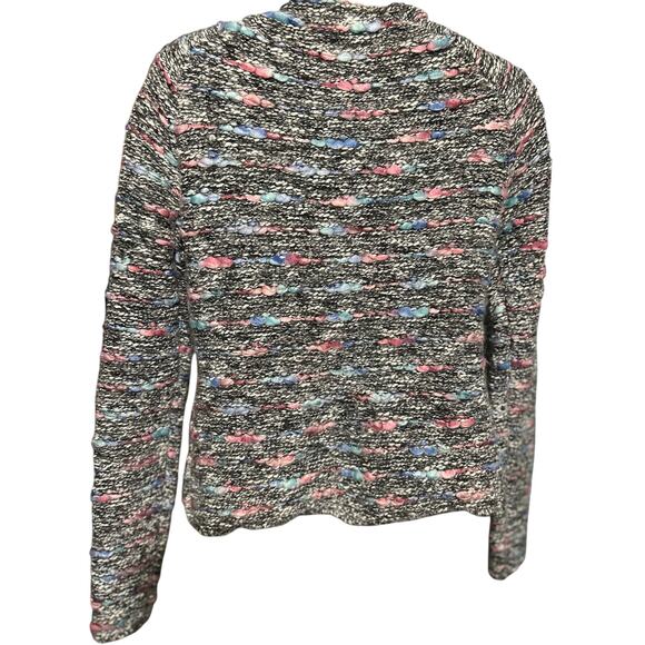 Christos Garkinos Eureka Textured Tweed Full Zip Cardigan/Jacket Small Colorful - Picture 3 of 5